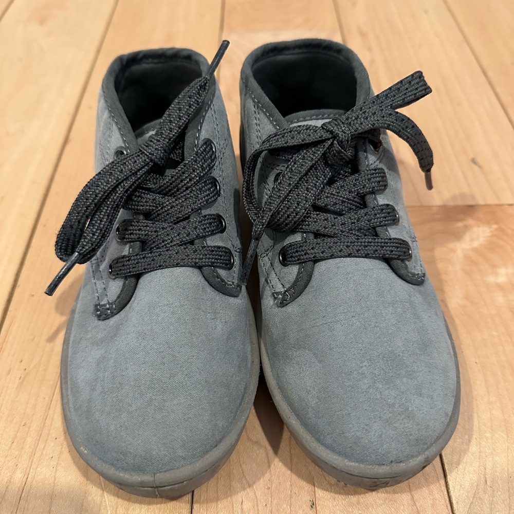 Gray Kids Boots